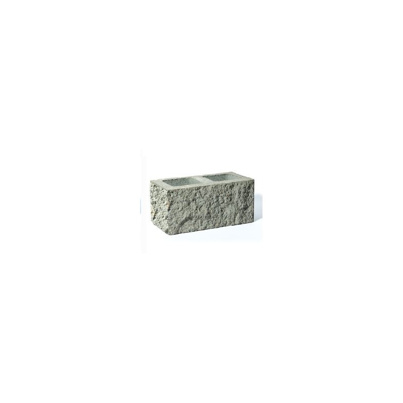 BLOQUE SÍMIL PIEDRA ESQUINA LISO  PORTANTE 19X19X39-ES20