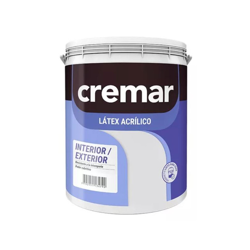 CREMAR LATEX INTERIOR/EXTERIOR BLANCO 10LTS