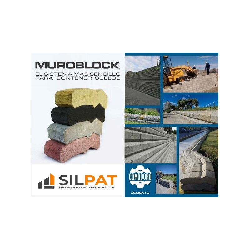 MURO BLOCK CONTENCION DE SUELO PCR