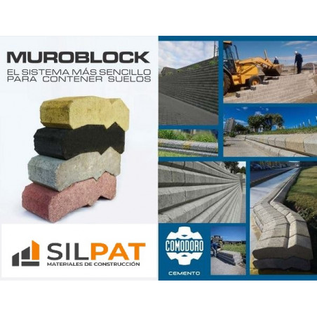 MURO BLOCK CONTENCION DE SUELO PCR