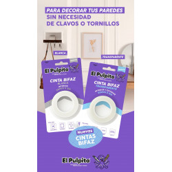 EL PULPITO CINTA BIFAZ BLANCA X2M