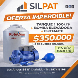 PROMO2:TANQUE 1100LTS+FLOTANTE