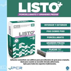 ADHESIVO LISTO PCR X 25KG PORCELLANATO