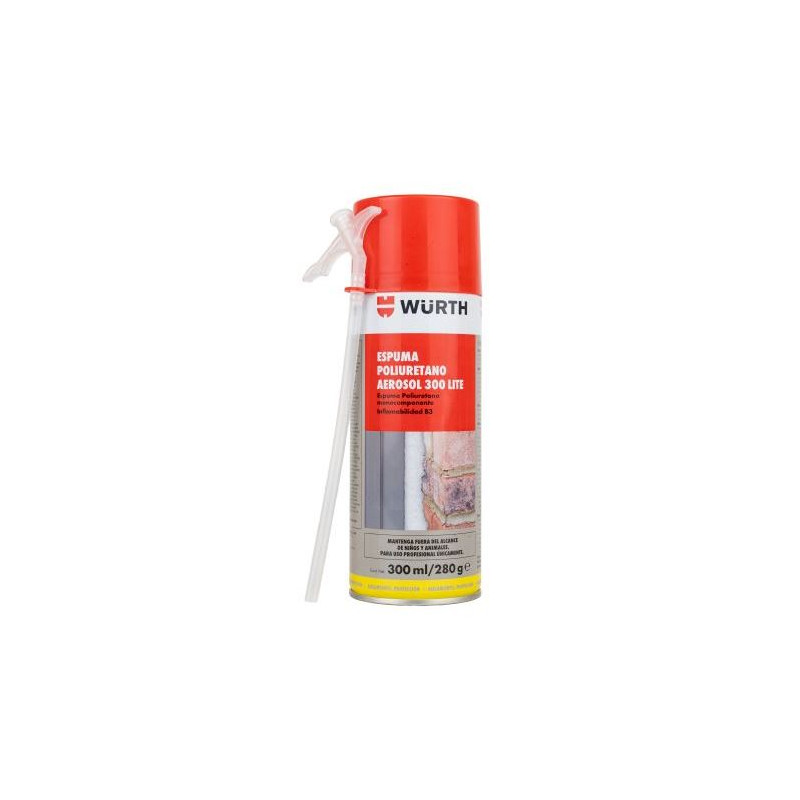 ESPUMA DE POLIURETANO AEROSOL  x300ML  WURTH