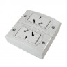 TOMA CORRIENTES BLANCO X2 MOD EXTERIOR JELUZ