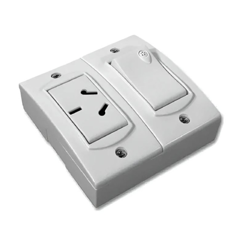 TOMA CORRIENTES 1 Y 1 INTERRUPTOR EXTERIOR