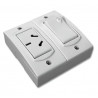 TOMA CORRIENTES 1 Y 1 INTERRUPTOR EXTERIOR